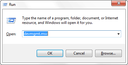 boîte de dialogue d'exécution Windows
