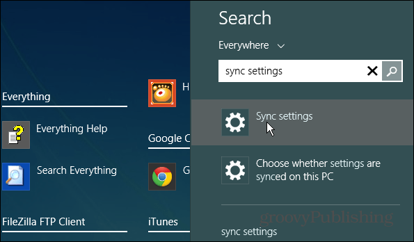 Rechercher Windows 8.1