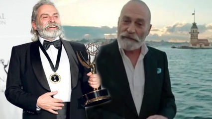 Haluk Bilginer a annoncé le prix Emmy devant la tour de la jeune fille!