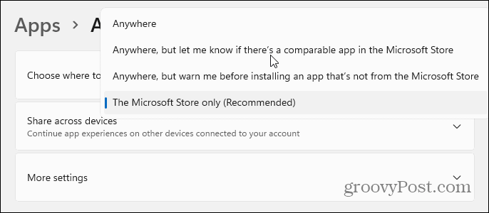 D'autres fonctionnalités de l'application d'installation Windows 11