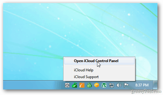 Plateau système iCloud