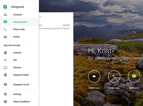 nouveaux hangouts google