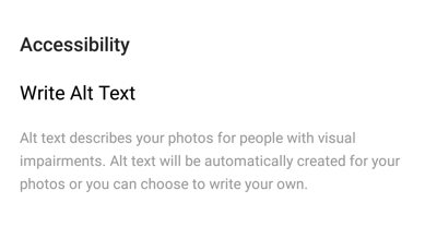 Comment ajouter un texte alternatif aux publications Instagram, une description du texte alternatif et à quoi il sert
