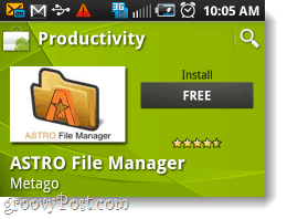 Installation gratuite du gestionnaire de fichiers Astro