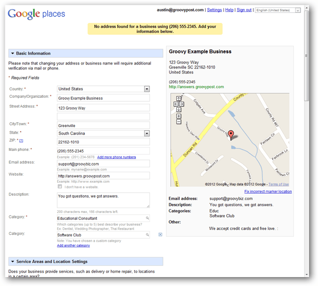 créer une nouvelle liste locale google maps