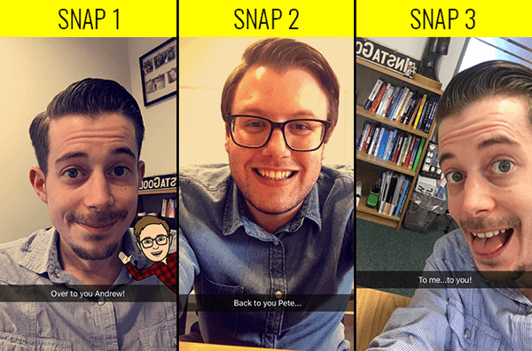 Snapchat changer de caméraman