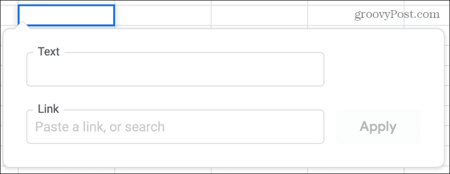 Lier une cellule dans Google Sheets