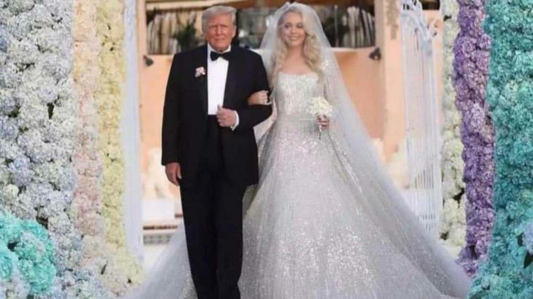 La robe de mariée de Tiffany Trump a marqué le mariage