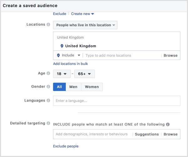 Facebook crée une audience enregistrée