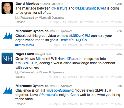 tweet de parature Microsoft