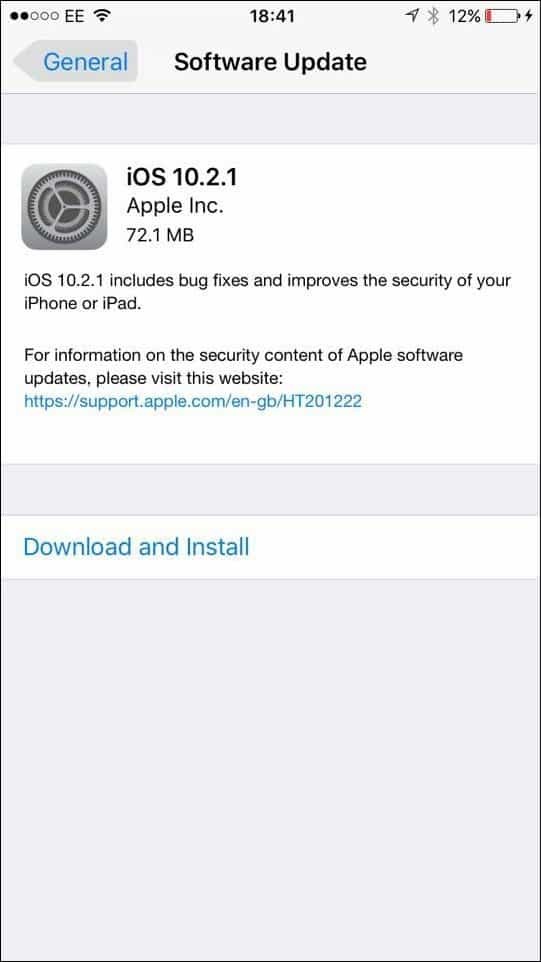 Apple iOS 10.2.1 - Devriez-vous mettre à niveau et qu'est-ce qui est inclus?