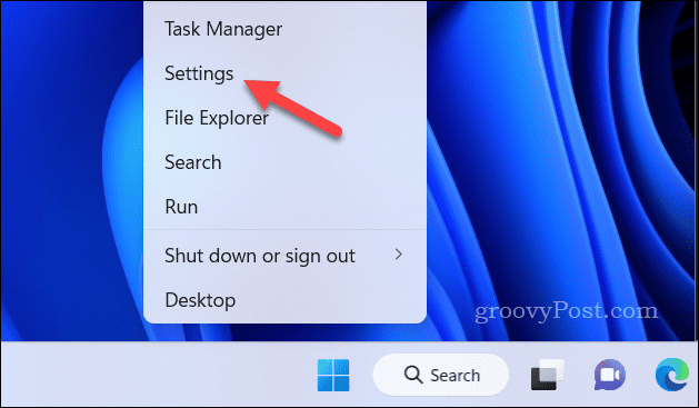Ouvrez le menu Paramètres sous Windows 11