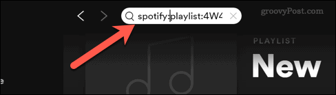 Recherche Spotify par URI de playlist