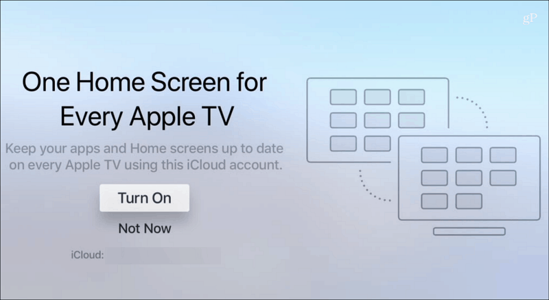 Un écran d'accueil pour chaque Apple TV