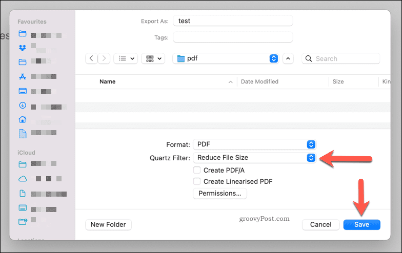 Réduire la taille d'un fichier PDF à l'aide de l'aperçu sur Mac