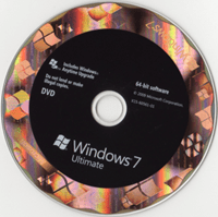disque d'installation de Windows 7 ou iso