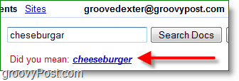 n'épelez plus jamais cheeseburger! google docs a des suggestions d'orthographe 