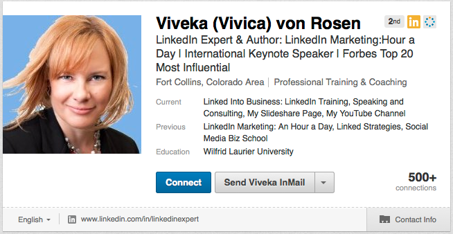 viveka von rosen profil de compte linkedin