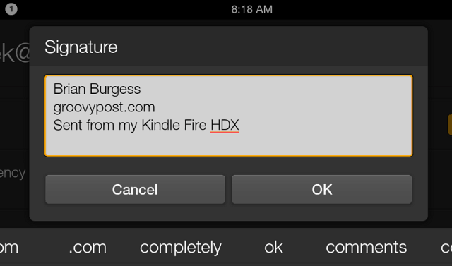 Signature Fire HDX