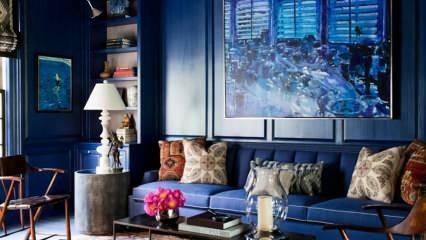 Comment utiliser le bleu dans le salon et les chambres ?