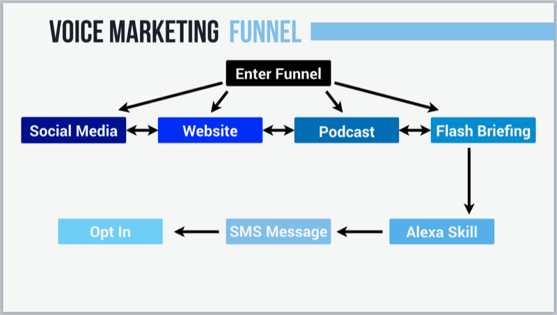 graphique montrant la stratégie de marketing vocal