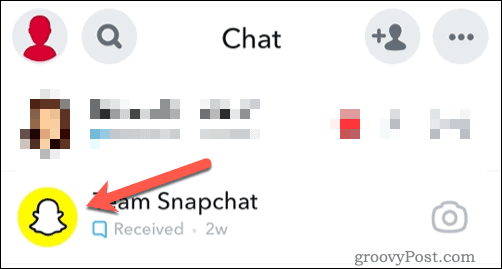 Ouvrez l'icône d'ami sur Snapchat