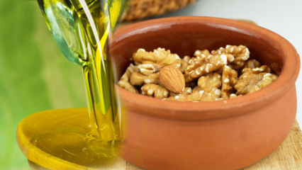 Avantages de l'huile d'olive, du mélange de noix et d'amandes