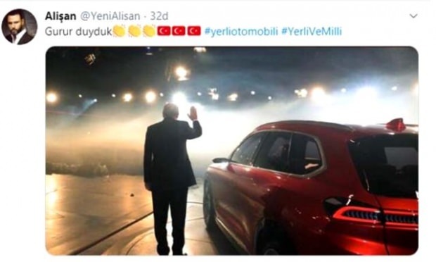 L'autopartage domestique du président Erdogan a secoué les médias sociaux! Augmentation du nombre de followers ...
