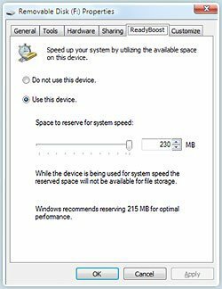 Comment augmenter les performances de Windows 7 et Vista à l'aide de ReadyBoost