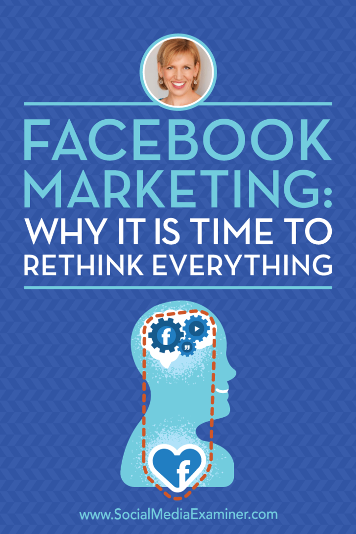 Marketing Facebook: pourquoi il est temps de tout repenser avec les idées des invités sur le podcast marketing des médias sociaux.