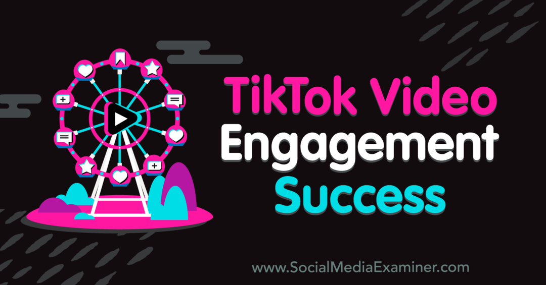 Réussite de l'engagement vidéo TikTok: examinateur des médias sociaux