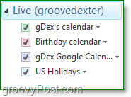 importer le calendrier Google dans Windows Live