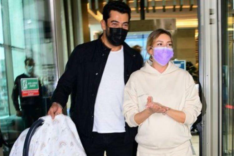 Images de Kenan Imirzalıoğlu et de sa femme Sinem Kobal quittant l'hôpital