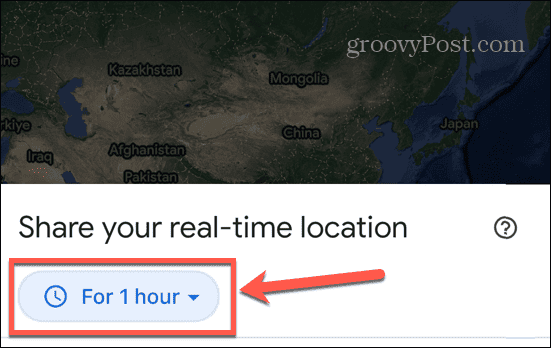 durée de partage google maps