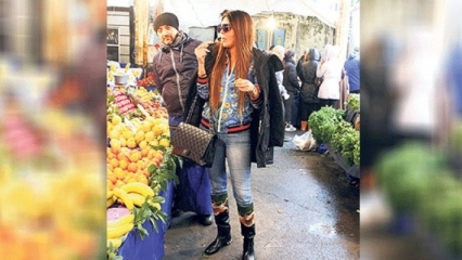 Ebru Polat est allé au marché avec une robe de 90 mille TL