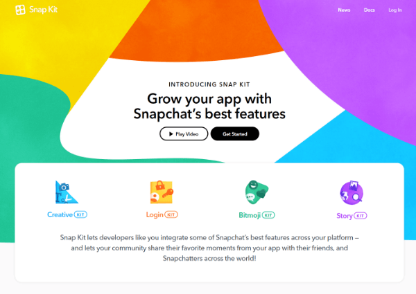 Snap Inc. a présenté Snap Kit, un kit de développement à part entière qui permet aux créateurs d'applications d'apporter certaines des meilleures parties de Snapchat à leurs applications.