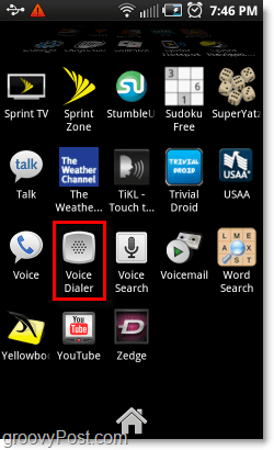 Ouvrez Voice Dialer sur les téléphones Android