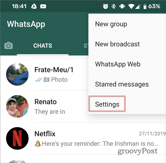 WhatsApp arrête d'ajouter aux paramètres des groupes