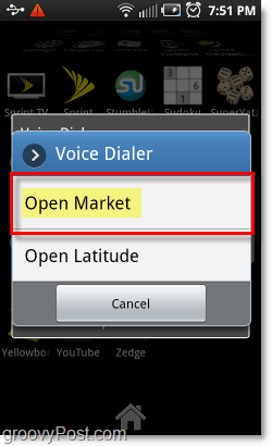 Ouvrez le marché des applications Android par la voix sur les téléphones Android
