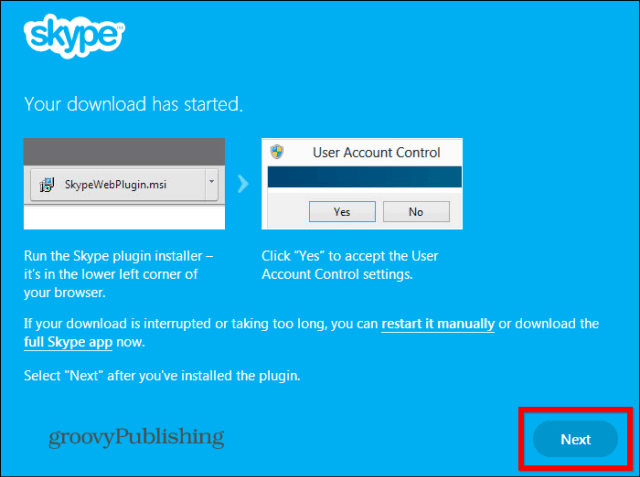 Plugin installé pour Skype HD Outlook