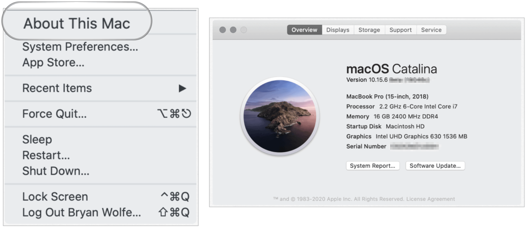 Trouver la version Mac