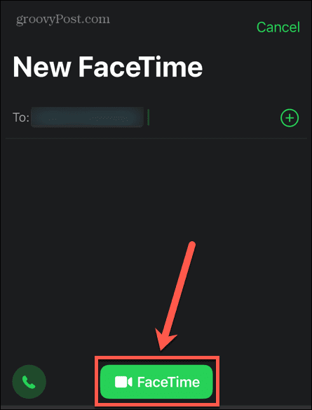 bouton facetime iphone