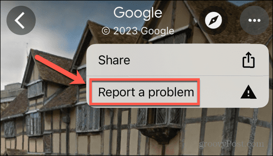 google maps signale un problème