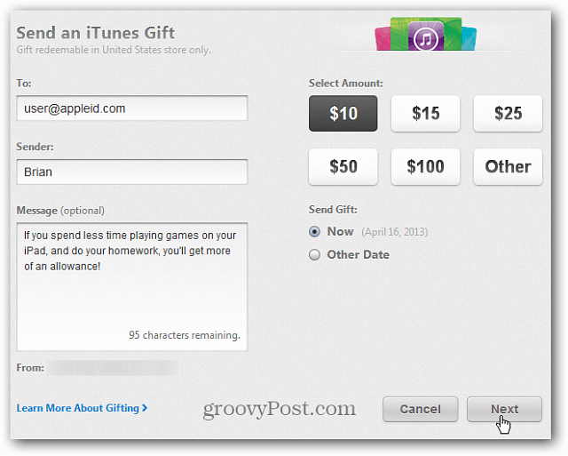 Comment envoyer des cartes-cadeaux iTunes virtuelles à partir d'appareils iTunes ou iOS