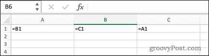 Une référence circulaire indirecte dans Excel