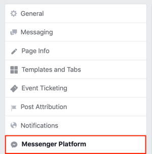 Soumettre à l'onglet Découvrir de Facebook Messenger, étape 1.