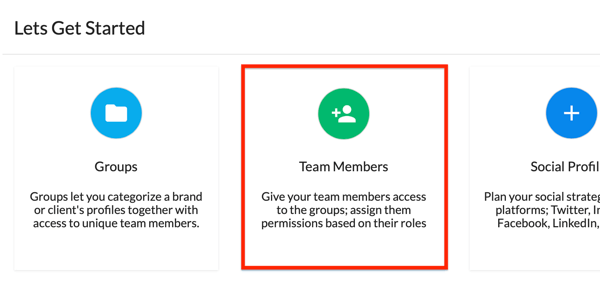 Commencez par ajouter des membres de l'équipe à votre compte Statusbrew.