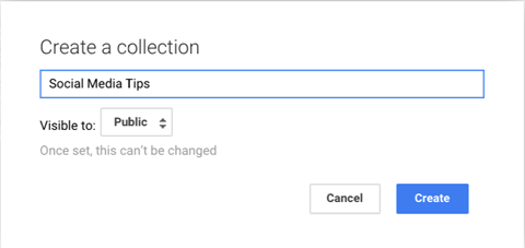 nom google + collection