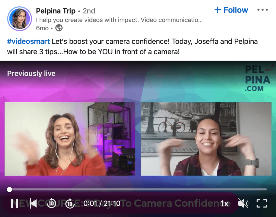 image de la vidéo LinkedIn de Pelpina Trip