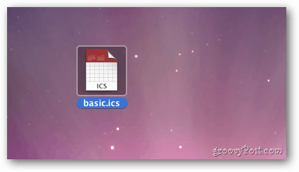 Fichier ICS